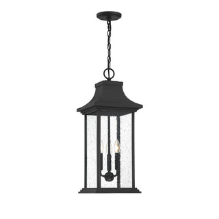 Hancock 3-Light Outdoor Hanging Lantern in Matte Black Matte Black