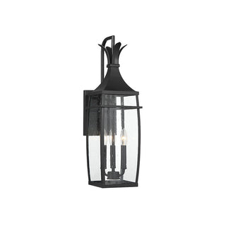 Montpelier 3-Light Outdoor Wall Lantern in Matte Black Matte Black