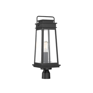 Boone 1-Light Outdoor Post Lantern in Matte Black Matte Black