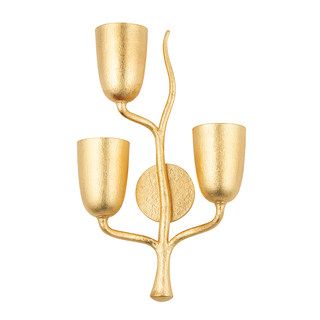 Vine Wall Sconce Gold Leaf