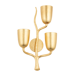 Vine Wall Sconce Gold Leaf