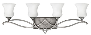 Brooke Large Four Light Vanity In Brushed Nickel Finish