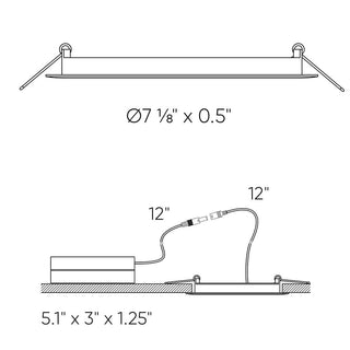 6" recessed panel, 5CCT, 2hrs Fire rated