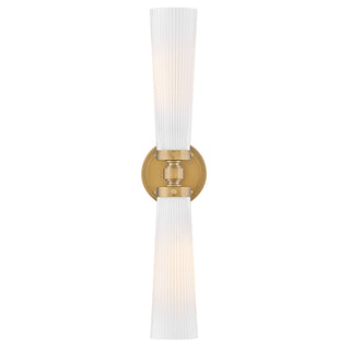 Jude Medium Two Light Vanity In Light Brass Finish