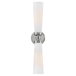 Jude Medium Two Light Vanity In Polished Nickel Finish
