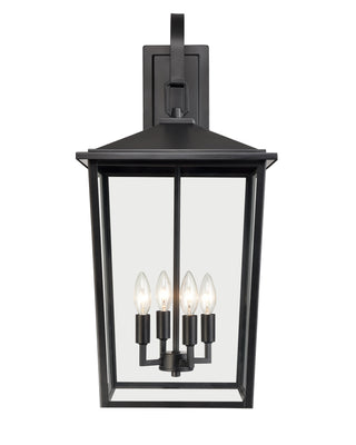 Fetterton 4-Light Outdoor Wall Sconce Powder Coated Black