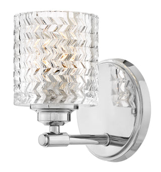 Elle Small Single Light Vanity in Chrome