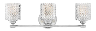 Elle Medium Three Light Vanity in Chrome