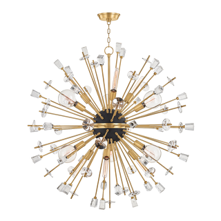Liberty Chandelier with Aged Brass Finish