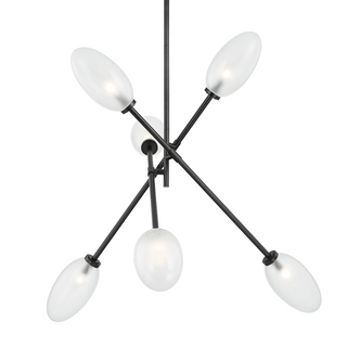 Alberton Chandelier Black Brass