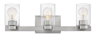 Miley Medium Three Light Vanity In Brushed Nickel Finish