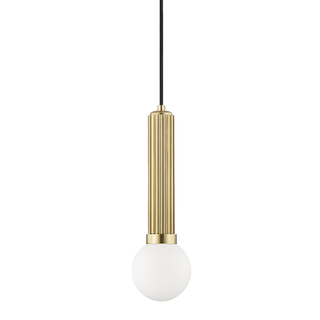 Reade Pendant with Aged Brass Finish