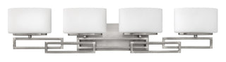 Lanza Large Four Light Vanity In Brushed Nickel Finish