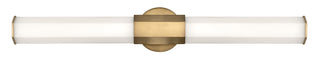 Facet Large LED Vanity In Light Brass Finish