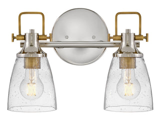 Easton Small Two Light Vanity in Polished Nickel