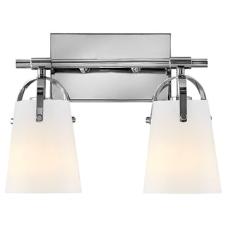 Foster Small Two Light Vanity In Chrome Finish