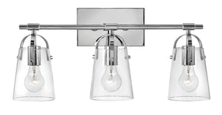 Foster Medium Three Light Vanity In Chrome Finish