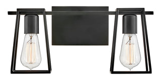 Filmore Small Two Light Vanity in Black
