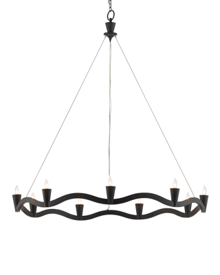 Serpentina Black Chandelier