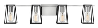 Filmore Large Four Light Vanity In Chrome Finish