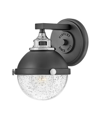 Fletcher Small Single Light Vanity In Black Finish