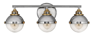 Fletcher Medium Three Light Vanity In Polished Nickel Finish