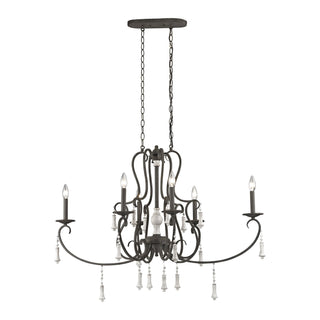 Porto Cristo 42'' Wide 6-Light Chandeliers - Brown