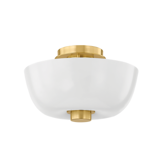 DOVE Flush Mount with Aged Brass Finish