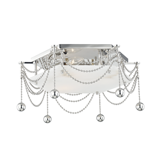 Zariah Flush Mount with Polished Nickel Finish