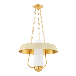 PROVINCETOWN Lantern with Aged Brass/ Soft Sand Finish