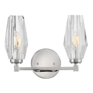 Ana Small Two Light Vanity in Polished Nickel