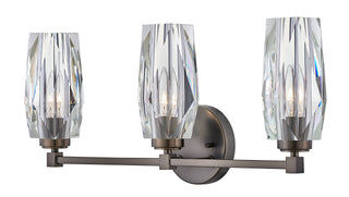 Ana Medium Three Light Vanity in Black Oxide