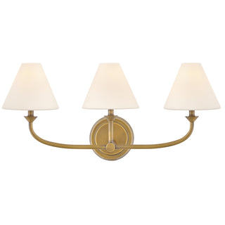 Greta Medium Three Light Vanity in Heritage Brass