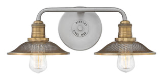 Rigby Small Two Light Vanity In Brushed Nickel Finish