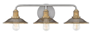 Rigby Medium Three Light Vanity In Brushed Nickel Finish