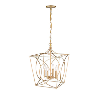 Tracy 4-Light Pendant light Painted Modern Gold