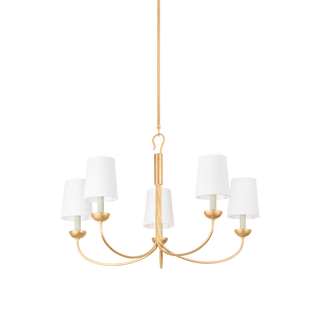 MONTPELIER Chandelier with Vintage Gold Leaf Finish
