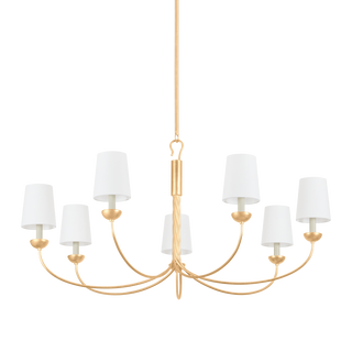 MONTPELIER Chandelier with Vintage Gold Leaf Finish