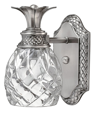 Plantation Small Single Light Vanity In Brushed Nickel Finish