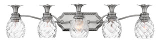 Plantation Extra Large Five Light Vanity In Brushed Nickel Finish