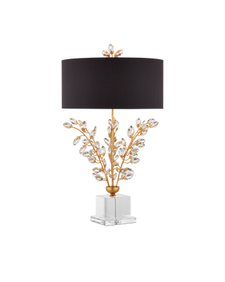 Forget-Me-Not Gold Table Lamp