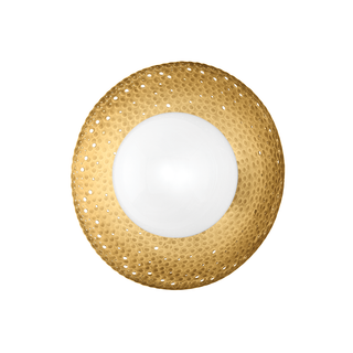 Glimmer Wall Sconce with Aged Brass Finish
