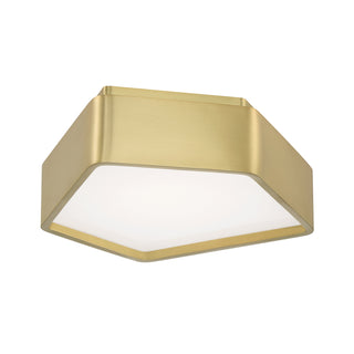 Fenway Flush Mount Light - Satin Brass