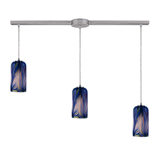 Molten 36'' Wide 3-Light Pendant - Satin Nickel