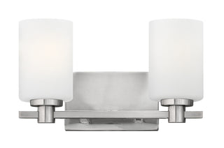 Karlie Small Two Light Vanity in Brushed Nickel