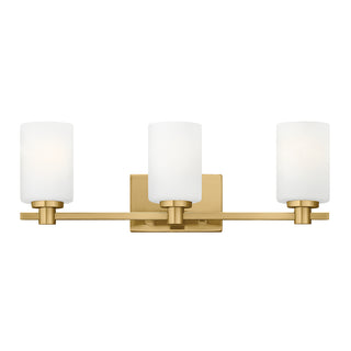Karlie Medium Three Light Vanity In Light Brass Finish