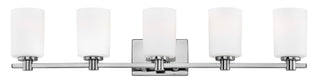 Karlie Extra Large Five Light Vanity In Chrome Finish