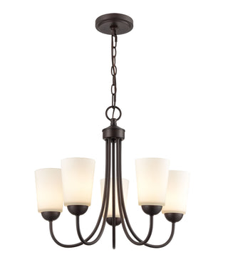 Ivey Lake 5-Light Chandelier Ceiling Light Rubbed Bronze