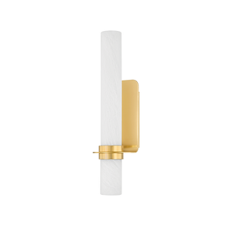 GROVELAND STATION Wall Sconce with Aged Brass Finish