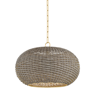 PENARTH Pendant with AGED BRASS Finish
